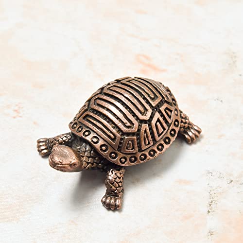 Handmade Turtle Kurma Tortoise with Copper Plate Bhimonee Decor