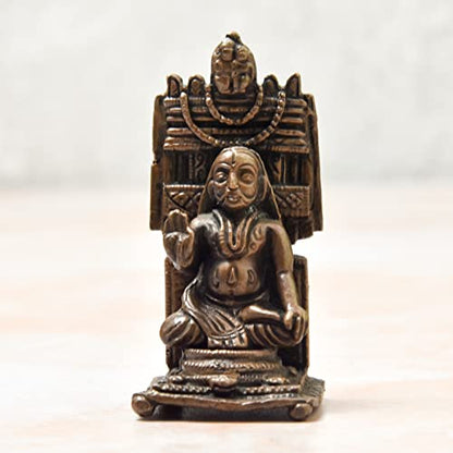 Handmade Copper Ragvendra Swamy Idol