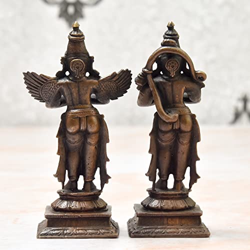 Copper Garuda Hanuman Set 4 inch Bhimonee Decor