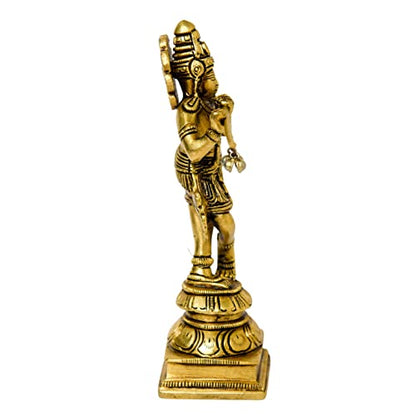 Brass Standing Krishna Idol Decor