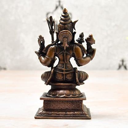 Handmade Copper Rajarajeshwari Idol Bhimonee Decor