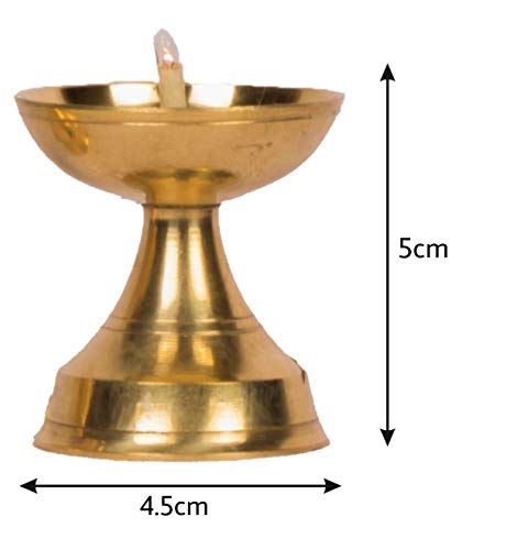 Pure Brass Neeranjan Electric Gold Bulb Lights Diya  Dimensions