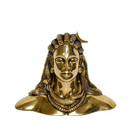 Brass Adiyogi Shiva Idol India