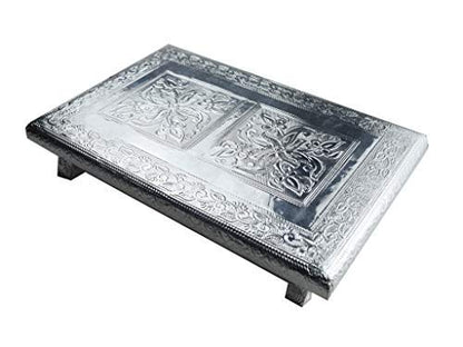 Fancy Aluminium Foil Designer Rectangle Chowki