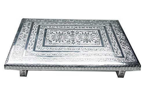 Fancy Aluminium Foil Designer 21x15 Rectangle Chowki