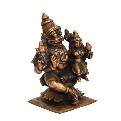 Copper Lakshmi Narasimha Swamy Idol