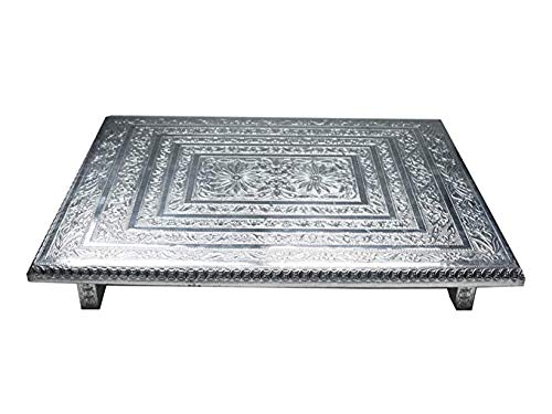  Fancy Aluminium Foil Designer 21x15 Rectangle Chowki 