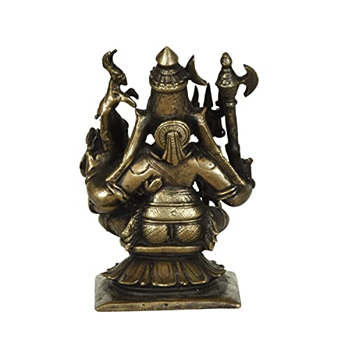 Handmade Lord Shiv Parwati Copper  Idol 