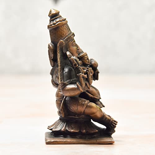 Copper Handmade Lakshmi Narayana Idol India