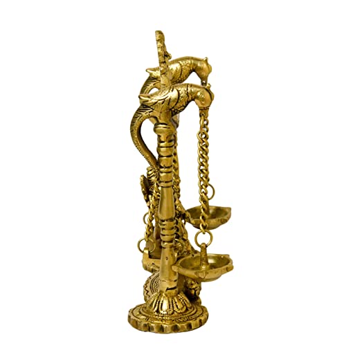 Brass Ganesha Idol with Jhula Decor