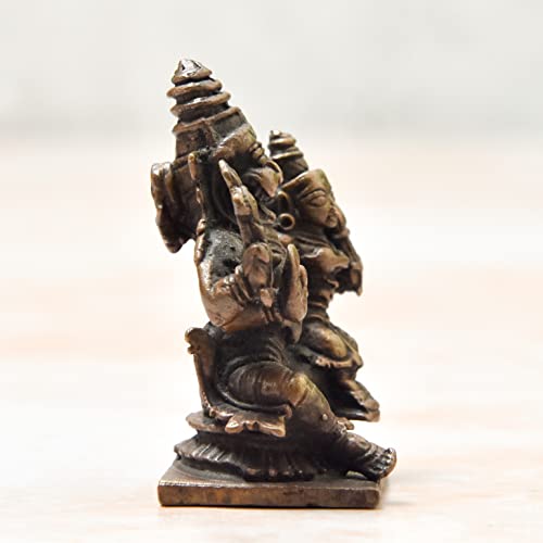 Copper Handmade Lakshmi Narasimha Idol India