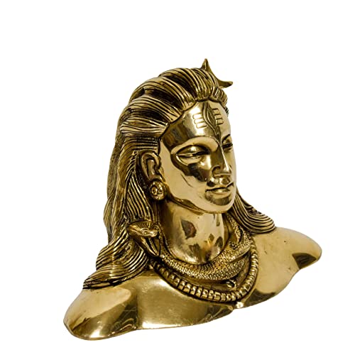 Brass Adiyogi Shiva Idol Bhimonee
