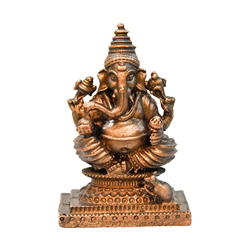 Handmade Copper Ganesha Idol 2.3 inches