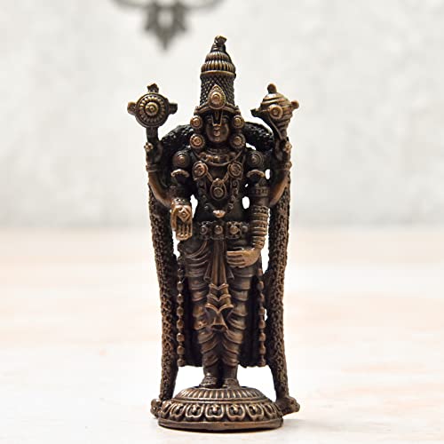 Buy Handmade Copper Balaji Idol 3.5 inches | Bhimonee Decor