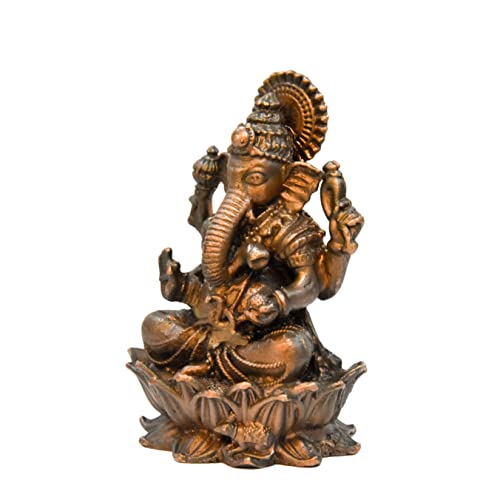 Copper Ganesha Idol 2.3 inches