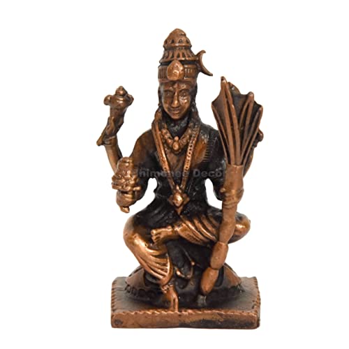 Handmade Copper Rajarajeshwari Idol 2.25 inches