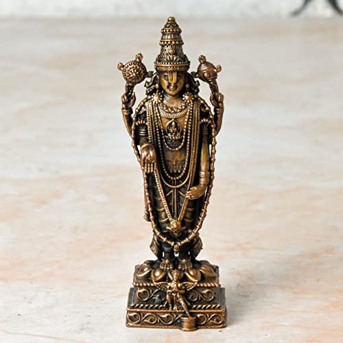 Handmade Copper Balaji with Garuda Idol