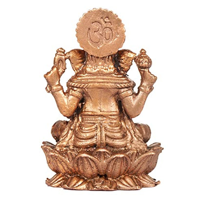 Copper Ganesha Idol 2 inches 