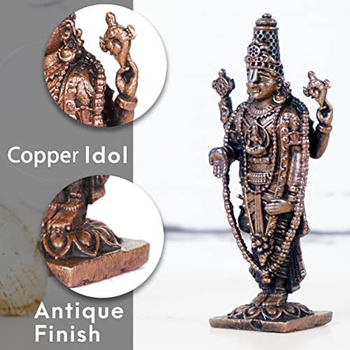 Handmade Copper Balaji Idol Spl Bhimonee Decor
