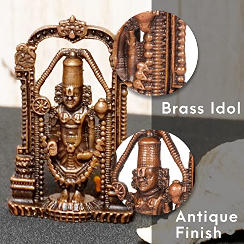 Handmade Copper Balaji Idol 2 inches India