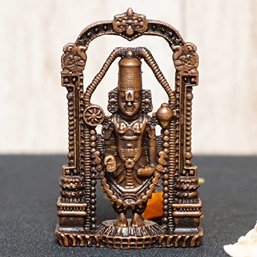 Bhimonee Decor , 2 inches, Handmade Copper Balaji Idol Spl, 40 Grams, Patina Antique Finish, Pack of 1 Piece