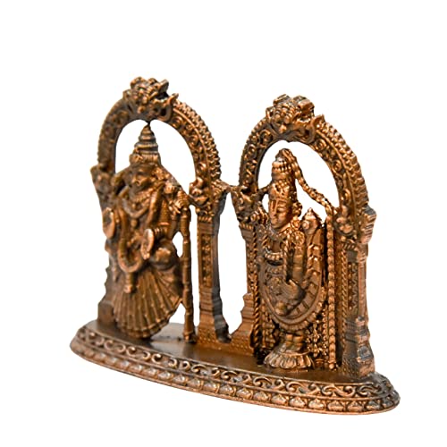 Copper Balaji with Padmavati Lakshmi Idol